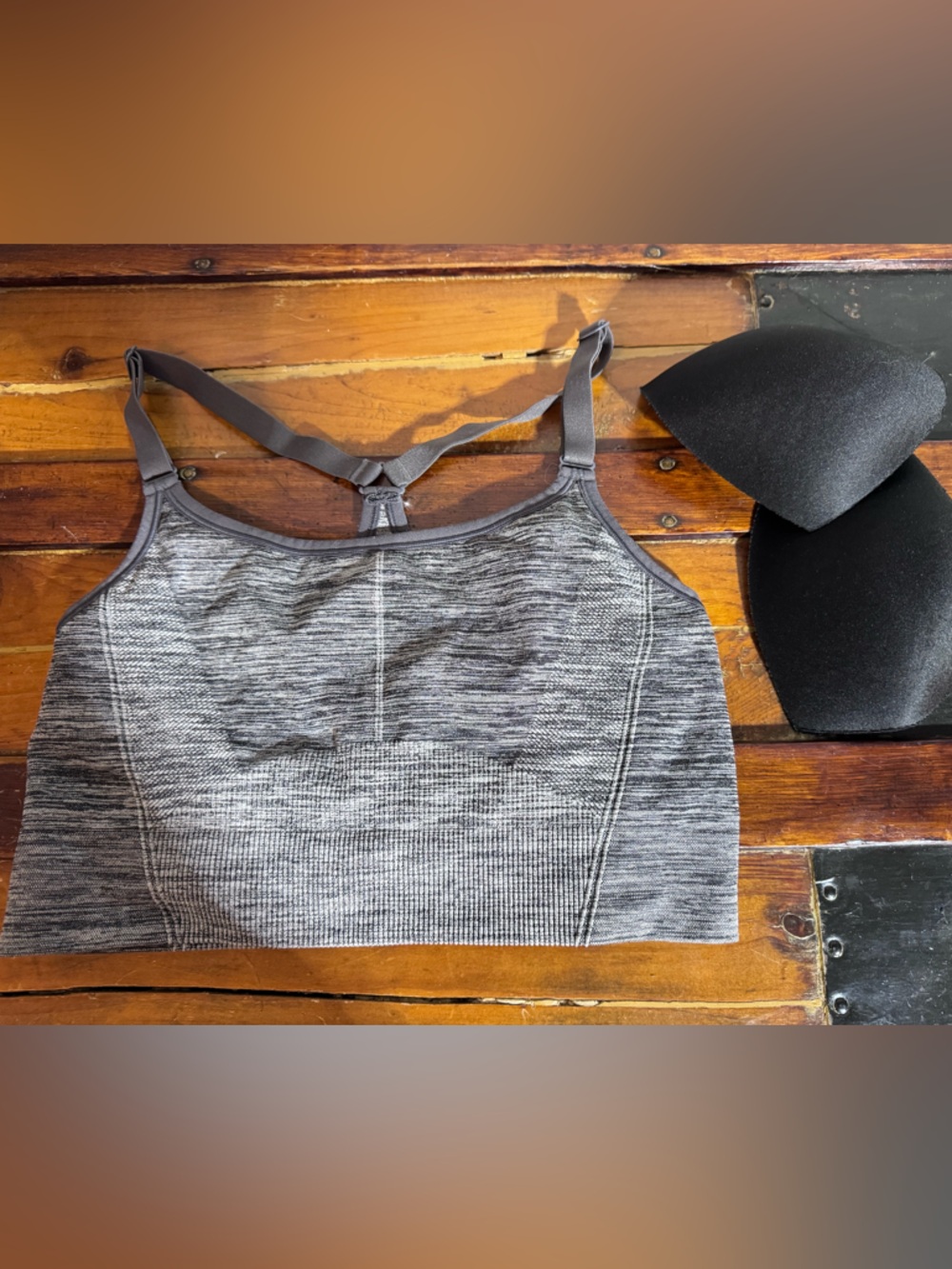 all in motion Heathered Gray Seamless Sports Bra